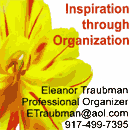 A professional organizer by trade, I help people find inspiration through organization. I work with busy parents, entreprenuers, and artists who want to simplify and streamline time, space, papers and projects