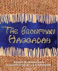 A contemporary Haggadah for the Passover Seder, by Edgar M. Bronfman Judaism, Passover Seder Exodus ten commandments on Mount Sinai.